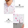 imageLibin Golf Polo Shirts for Men Short Sleeve Quick Dry Performance Moisture Wicking Print Collared Golf Shirts Casual Business01white Colorful Dots