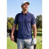 imageLibin Golf Polo Shirts for Men Short Sleeve Quick Dry Performance Moisture Wicking Print Collared Golf Shirts Casual Business02navy Golf Club