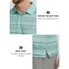 imageLibin Golf Polo Shirts for Men Short Sleeve Quick Dry Performance Moisture Wicking Print Collared Golf Shirts Casual BusinessGreen Peak