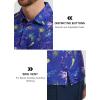 imageLibin Golf Polo Shirts for Men Short Sleeve Quick Dry Performance Moisture Wicking Print Collared Golf Shirts Casual BusinessNavy Colorful Firework