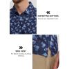 imageLibin Golf Polo Shirts for Men Short Sleeve Quick Dry Performance Moisture Wicking Print Collared Golf Shirts Casual BusinessNavy Square