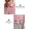 imageLibin Golf Polo Shirts for Men Short Sleeve Quick Dry Performance Moisture Wicking Print Collared Golf Shirts Casual BusinessPink Lines