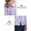 imageLibin Golf Polo Shirts for Men Short Sleeve Quick Dry Performance Moisture Wicking Print Collared Golf Shirts Casual BusinessPink Purple Flower
