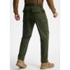 imageLibin Mens Work Pants Hiking Cargo Pants Water Resistant Stretch Tactical Outdoor Trousers with 9 PocketsArmy Green