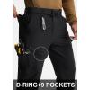 imageLibin Mens Work Pants Hiking Cargo Pants Water Resistant Stretch Tactical Outdoor Trousers with 9 PocketsBlack