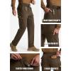 imageLibin Mens Work Pants Hiking Cargo Pants Water Resistant Stretch Tactical Outdoor Trousers with 9 PocketsBrown