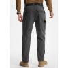 imageLibin Mens Work Pants Hiking Cargo Pants Water Resistant Stretch Tactical Outdoor Trousers with 9 PocketsDark Grey