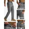 imageLibin Mens Work Pants Hiking Cargo Pants Water Resistant Stretch Tactical Outdoor Trousers with 9 PocketsGrey