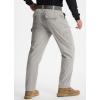 imageLibin Mens Work Pants Hiking Cargo Pants Water Resistant Stretch Tactical Outdoor Trousers with 9 PocketsLight Grey