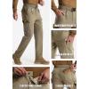 imageLibin Mens Work Pants Hiking Cargo Pants Water Resistant Stretch Tactical Outdoor Trousers with 9 PocketsStone Khaki
