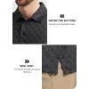 imageLibin Golf Polo Shirts for Men Short Sleeve Quick Dry Performance Moisture Wicking Print Collared Golf Shirts Casual Business03black Grey Circle