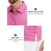 imageLibin Golf Polo Shirts for Men Short Sleeve Quick Dry Performance Moisture Wicking Print Collared Golf Shirts Casual Business09rosy Golf Ball