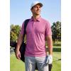 imageLibin Golf Polo Shirts for Men Short Sleeve Quick Dry Performance Moisture Wicking Print Collared Golf Shirts Casual Business09rosy Golf Ball