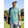imageLibin Golf Polo Shirts for Men Short Sleeve Quick Dry Performance Moisture Wicking Print Collared Golf Shirts Casual Business11green Peak
