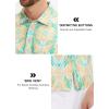 imageLibin Golf Polo Shirts for Men Short Sleeve Quick Dry Performance Moisture Wicking Print Collared Golf Shirts Casual Business12yellow Orange Flower