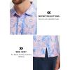 imageLibin Golf Polo Shirts for Men Short Sleeve Quick Dry Performance Moisture Wicking Print Collared Golf Shirts Casual Business13pink Purple Flower