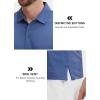 imageLibin Golf Polo Shirts for Men Short Sleeve Quick Dry Performance Moisture Wicking Print Collared Golf Shirts Casual Business17deep Navy Golf Ball