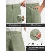 imageLibin Mens Casual Golf Shorts 9 Inch Inseam Elastic Waist Quick Dry Lightweight Stretch Summer Shorts Work Dress TravelSage Green