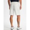imageLibin Mens Casual Golf Shorts 9 Inch Inseam Elastic Waist Quick Dry Lightweight Stretch Summer Shorts Work Dress TravelWhite