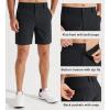 imageLibin Mens Golf Shorts 79 Work Dress Shorts Casual Flat Front Hybrid Short Lightweight Quick Dry Water Resistant7 Black