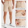 imageLibin Mens Golf Shorts 79 Work Dress Shorts Casual Flat Front Hybrid Short Lightweight Quick Dry Water Resistant7 Khaki