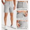 imageLibin Mens Golf Shorts 79 Work Dress Shorts Casual Flat Front Hybrid Short Lightweight Quick Dry Water Resistant7 Neutral Grey