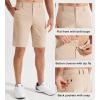 imageLibin Mens Golf Shorts 79 Work Dress Shorts Casual Flat Front Hybrid Short Lightweight Quick Dry Water Resistant9 Khaki