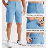 imageLibin Mens Golf Shorts 79 Work Dress Shorts Casual Flat Front Hybrid Short Lightweight Quick Dry Water Resistant9 Light Blue