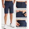 imageLibin Mens Golf Shorts 79 Work Dress Shorts Casual Flat Front Hybrid Short Lightweight Quick Dry Water Resistant9 Navy