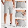 imageLibin Mens Golf Shorts 79 Work Dress Shorts Casual Flat Front Hybrid Short Lightweight Quick Dry Water Resistant9 Neutral Grey