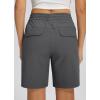 imageLibin Womens Hiking Shorts Cargo Shorts Casual Travel Quick Dry Water Resistant LightweightDark Grey