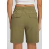 imageLibin Womens Hiking Shorts Cargo Shorts Casual Travel Quick Dry Water Resistant LightweightGrass Green