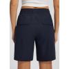imageLibin Womens Hiking Shorts Cargo Shorts Casual Travel Quick Dry Water Resistant LightweightNavy Blue