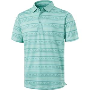 imageLibin Golf Polo Shirts for Men Short Sleeve Quick Dry Performance Moisture Wicking Print Collared Golf Shirts Casual Business11green Peak