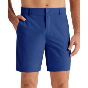 imageLibin Mens Golf Shorts 79 Work Dress Shorts Casual Flat Front Hybrid Short Lightweight Quick Dry Water Resistant7 Royal Blue