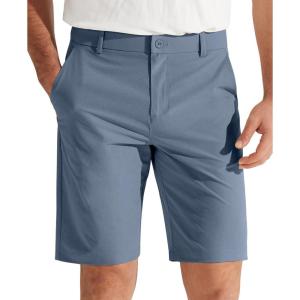imageLibin Mens Golf Shorts 79 Work Dress Shorts Casual Flat Front Hybrid Short Lightweight Quick Dry Water Resistant9 Ice Blue