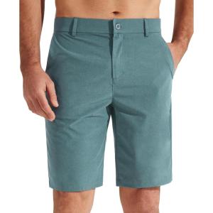 imageLibin Mens Golf Shorts 79 Work Dress Shorts Casual Flat Front Hybrid Short Lightweight Quick Dry Water Resistant9 Peacock Blue