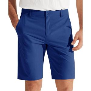 imageLibin Mens Golf Shorts 79 Work Dress Shorts Casual Flat Front Hybrid Short Lightweight Quick Dry Water Resistant9 Royal Blue