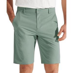 imageLibin Mens Golf Shorts 79 Work Dress Shorts Casual Flat Front Hybrid Short Lightweight Quick Dry Water Resistant9 Sage Green