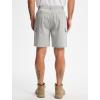 imageLibin Mens Hiking Cargo Shorts with Zipper Pockets 7 Lightweight Quick Dry Casual Shorts for Men Golf Work FishingBright Grey