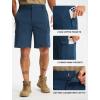 imageLibin Mens Hiking Cargo Shorts with Zipper Pockets 9 Lightweight Quick Dry Casual Shorts for Men Golf Work FishingFrench Navy