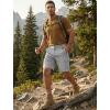 imageLibin Mens Hiking Cargo Shorts with Zipper Pockets 9 Lightweight Quick Dry Casual Shorts for Men Golf Work FishingLight Grey