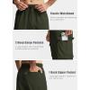 imageMens Elastic Waist Hiking Pants Lightweight Quick Dry Cargo Track Pants Travel Outdoor Athletic Clothes with 5 PocketsArmy Green