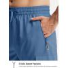 imageMens Elastic Waist Hiking Pants Lightweight Quick Dry Cargo Track Pants Travel Outdoor Athletic Clothes with 5 PocketsBlue