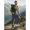 imageMens Elastic Waist Hiking Pants Lightweight Quick Dry Cargo Track Pants Travel Outdoor Athletic Clothes with 5 PocketsDark Grey