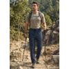 imageMens Elastic Waist Hiking Pants Lightweight Quick Dry Cargo Track Pants Travel Outdoor Athletic Clothes with 5 PocketsNavy Blue