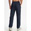 imageMens Elastic Waist Hiking Pants Lightweight Quick Dry Cargo Track Pants Travel Outdoor Athletic Clothes with 5 PocketsNavy Blue