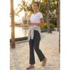 imageLibin Womens 27 29 Bootcut Pants Stretchy Casual Travel Dress Slacks Golf Athletic Workout Yoga Pants with PocketsDark Gray
