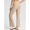 imageLibin Womens 27 29 Bootcut Pants Stretchy Casual Travel Dress Slacks Golf Athletic Workout Yoga Pants with PocketsKhaki