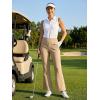 imageLibin Womens 27 29 Bootcut Pants Stretchy Casual Travel Dress Slacks Golf Athletic Workout Yoga Pants with PocketsKhaki